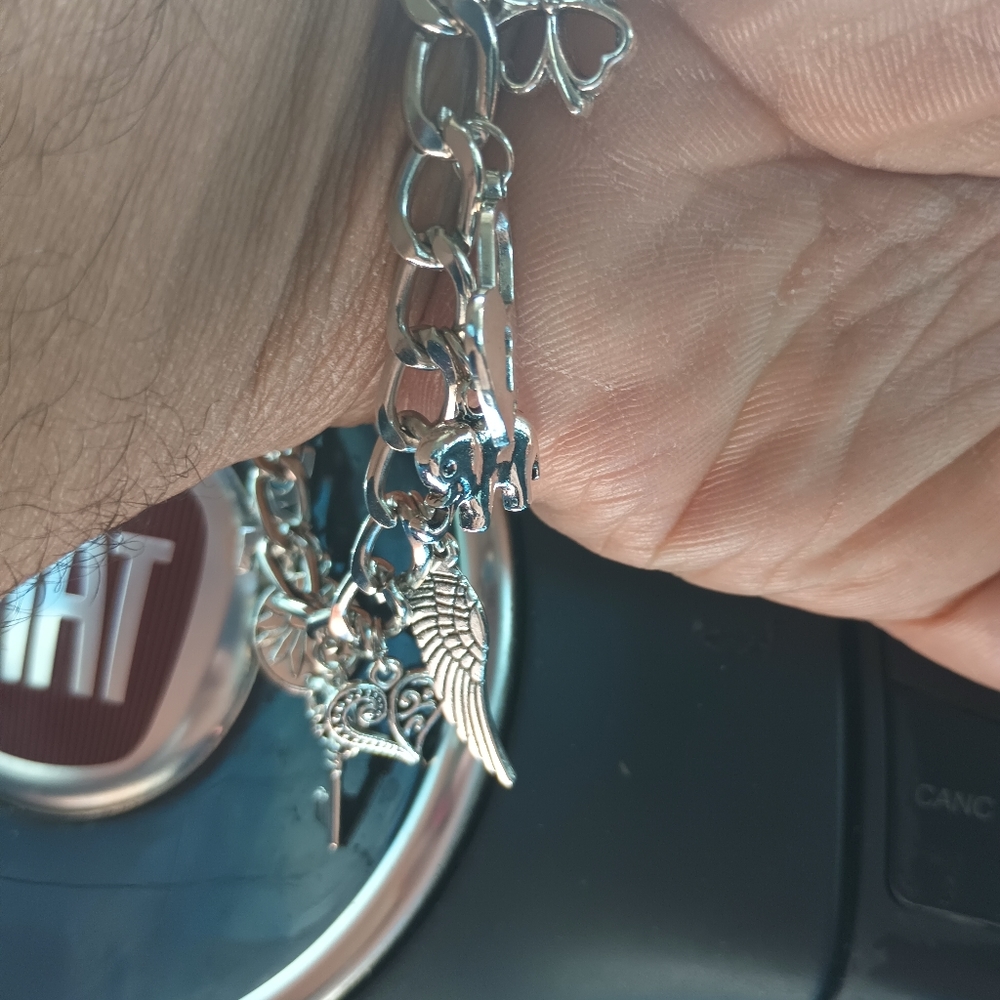 Adorable New Women's Cute Anklet Charm Silver 24cm Gothic Men Bracelet - Picture 5 of 6